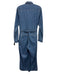 Lauren Ralph Lauren Size 6 Medium Wash Cotton Tie Belt Wide Leg Pockets Jumpsuit Medium Wash / 6