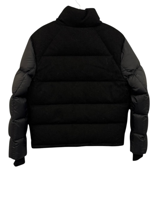 Soia & Kyo Size M Black Wool, Viscose, Nylon Zip Pockets Quilted Zip Front Coat Black / M