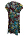 Tuckernuck Size M Red & Multi Cotton Button Front Ruffle Detail Dress Red & Multi / M