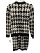 Lauren Ralph Lauren Size M Black & White Wool Houndstooth Sleeveless Sweater Set Black & White / M