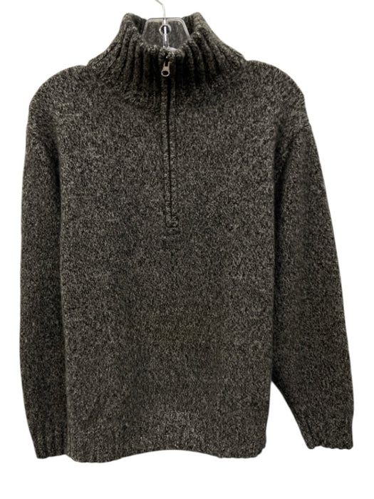 Daniel Cremieux Size L Gray Cashmere Solid Quarter Zip Men's Sweater Gray / L