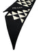 Prada Black & White Silk Triangle Twilly scarf Black & White