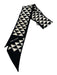 Prada Black & White Silk Triangle Twilly scarf Black & White