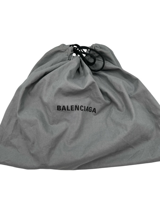 Balenciaga Black Leather Silvertone hardware Dustbag Inc Shoulder Bag Black / XS