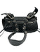 Balenciaga Black Leather Silvertone hardware Dustbag Inc Shoulder Bag Black / XS