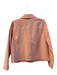 Lafayette 148 Size L Peach Cotton Blend Collared Button Up Cropped Jacket Peach / L