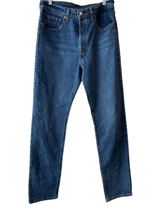 Levi Size 30 Dark Wash Cotton Denim High Rise Button Fly skinny leg Jeans Dark Wash / 30