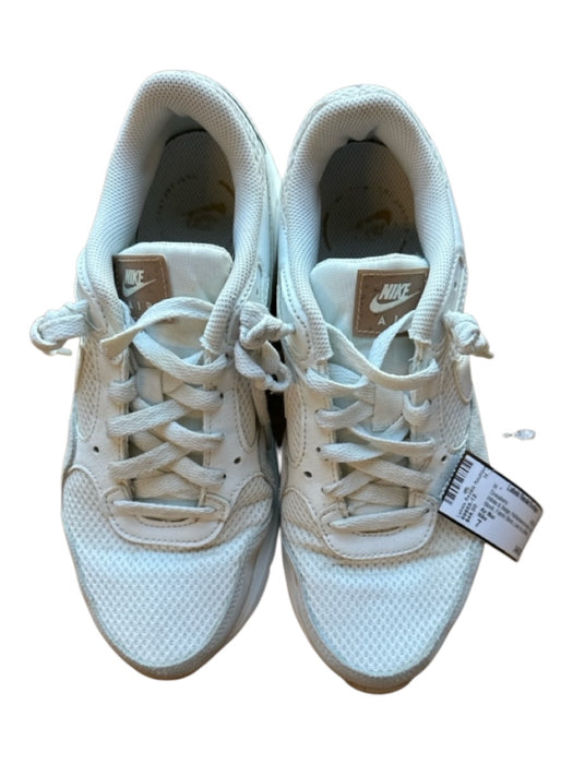 Nike Shoe Size 7 White & Beige Performance mesh Color Block Lace Up Sneakers White & Beige / 7
