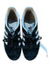 Adidas Shoe Size 7 Black & White Fabric Block Lace Up Suede Athletic Sneakers Black & White / 7