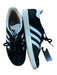 Adidas Shoe Size 7 Black & White Fabric Block Lace Up Suede Athletic Sneakers Black & White / 7