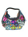 Multi Leather Flowers Top Handle Bag Multi / S