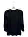 Majestic Filatures Size 3/L Black Viscose Blend Long Sleeve Split Neck Top Black / 3/L