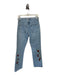 Gap Size 6 Light Wash & Red Cotton beaded floral Bootcut Jeans Light Wash & Red / 6