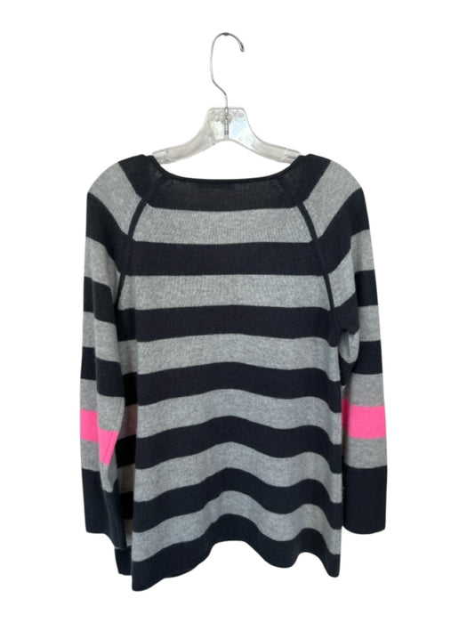 Claudia Nichole Size M gray & pink Cashmere Long Sleeve Striped Knit Sweater gray & pink / M