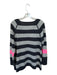 Claudia Nichole Size M gray & pink Cashmere Long Sleeve Striped Knit Sweater gray & pink / M