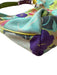 Etro Green & Purple Suede Flowers Shoulder Strap Zip Close Bag Green & Purple / M