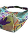 Etro Green & Purple Suede Flowers Shoulder Strap Zip Close Bag Green & Purple / M