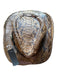 Eric Javits Brown Python Leather Accent Cowboy Hat Brown