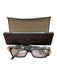 Gucci Brown & Tan Acetate Tortoise shell Rectangle Eyeglass Frames Brown & Tan