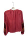 Ulla Johnson Size 12 Mauve & Tan Polyester Long Balloon Sleeve Color Block Top Mauve & Tan / 12