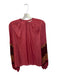 Ulla Johnson Size 12 Mauve & Tan Polyester Long Balloon Sleeve Color Block Top Mauve & Tan / 12