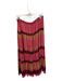 Ulla Johnson Size 12 Mauve & Tan Polyester Drawstring Striped Maxi Skirt Mauve & Tan / 12