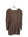 Marie Oliver Size XL Black & Orange Cotton & Silk Long Balloon Sleeve Dress Black & Orange / XL