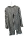 Buru Size XL Cream & Black Polyester Drawstring Striped Wide Leg Pant Set Cream & Black / XL