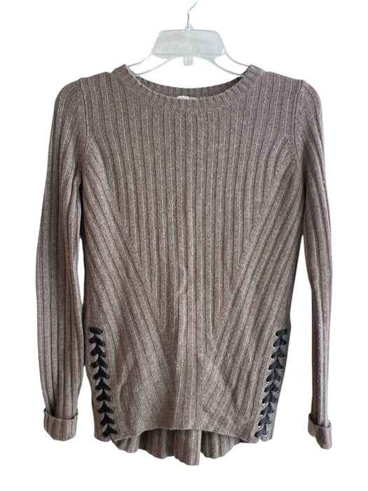Autumn Cashmere Size XS Brown Cashmere Blend Round Neck Long Sleeve Knit Sweater Brown / XS