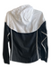 Nike Size XS Black & White Polyester High Neck Hoodie Zip Front Jacket Black & White / XS