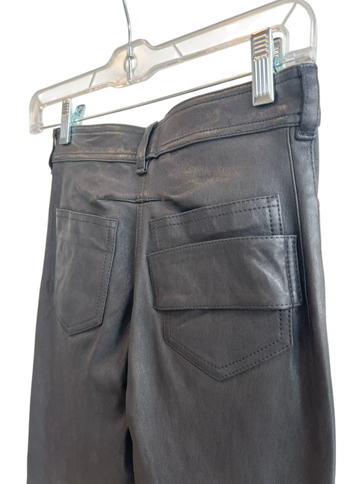 Givenchy Size 36 Black Lambskin High Rise Zip Fly 5 Pocket Skinny Pants Black / 36