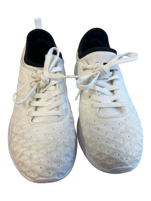 APL Shoe Size 5 White Fabric Lace Up Round Toe Sneaker Shoes White / 5