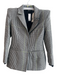 Adidas Ivy Park Size S Black & White Cotton Blend Button Down Houndstooth Jacket Black & White / S
