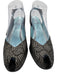 thierry rabotin Shoe Size 38 Black & Gray Leather Upper Suede Slingbacks Black & Gray / 38