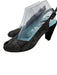 thierry rabotin Shoe Size 38 Black & Gray Leather Upper Suede Slingbacks Black & Gray / 38