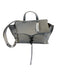 Rebecca Minkoff Light Gray Leather Magnetic Flap Crossbody Strap Hook Bag Light Gray