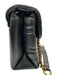 Kurt Geiger Black & Gold Leather Quilted Crossbody Chain Shoulder Bag Black & Gold