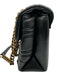Kurt Geiger Black & Gold Leather Quilted Crossbody Chain Shoulder Bag Black & Gold