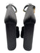 Versace Shoe Size 37 Black Satin Bedazzled Ankle Strap Platform Pumps Black / 37