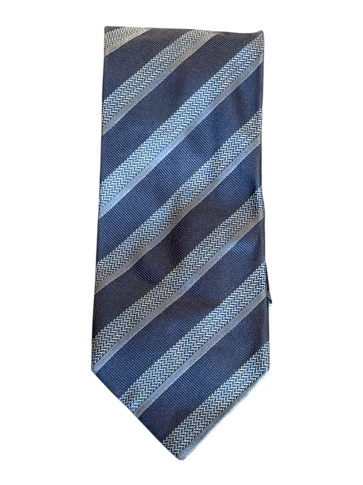 Armani Brown & Silver Silk Striped Men's Ties Brown & Silver