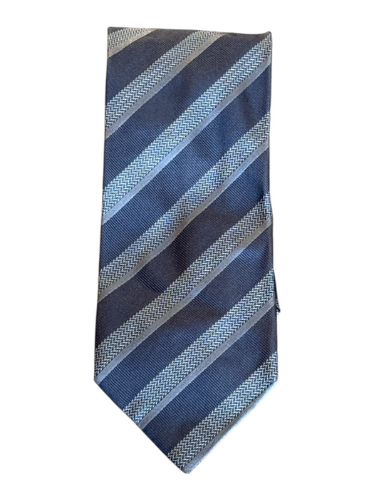 Armani Brown & Silver Silk Striped Men's Ties Brown & Silver