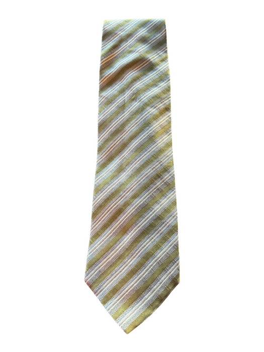 Armani Green & Blue Silk Striped Men's Ties Green & Blue