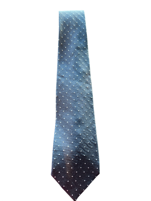 Armani Blue Silk Dots Men's Ties Blue