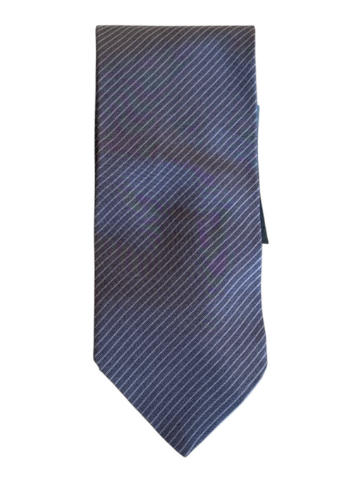 Armani Brown Silk Striped Men's Ties Brown