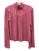 A.L.C. Size 4 Bubblegum Pink Polyester Micropleat Crinkle High Neck Top Bubblegum Pink / 4