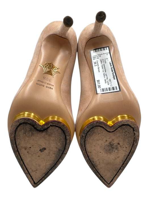 Charlotte Olympia Shoe Size 38.5 Light Pink Suede leather Pointed Toe Pumps Light Pink / 38.5