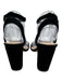 Sandro Shoe Size 38 Black, Silver, Gold Suede leather Metal Detail Sandals Black, Silver, Gold / 38