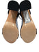 Sandro Shoe Size 38 Black, Silver, Gold Suede leather Metal Detail Sandals Black, Silver, Gold / 38