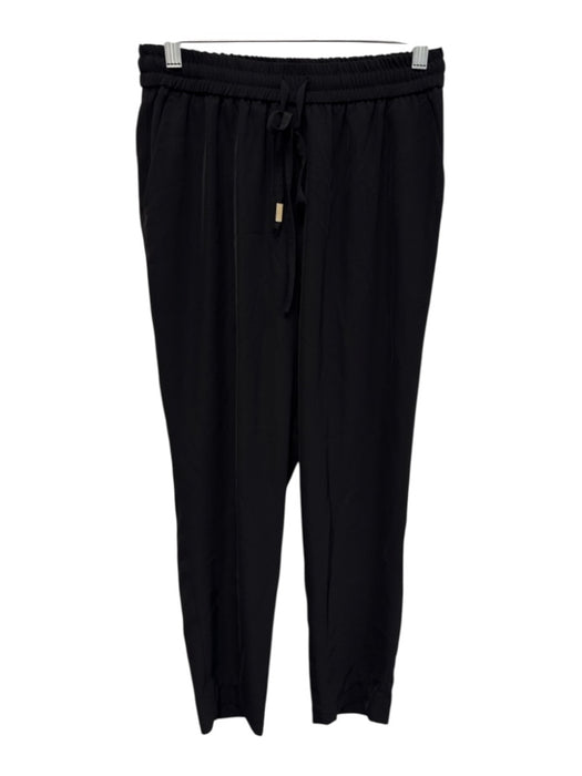 Compagnia Italiana Size XS/S Black Polyester Drawstring Waist Straight Pants Black / XS/S