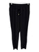Compagnia Italiana Size XS/S Black Polyester Drawstring Waist Straight Pants Black / XS/S